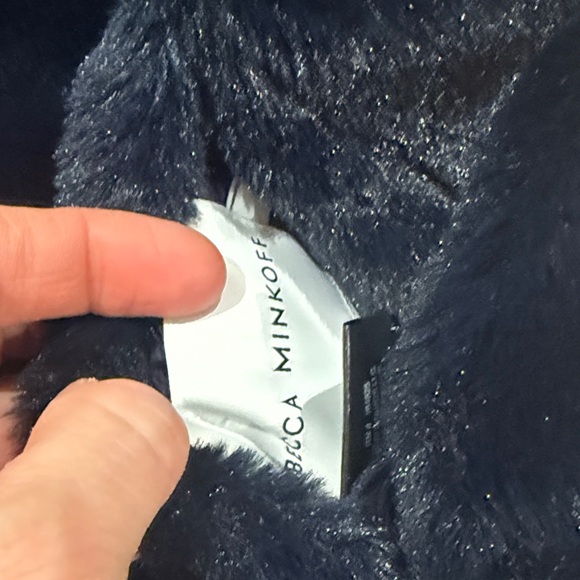 Reversible Faux Fur Hooded Puffer Jacket REBECCA MINKOFF - Picture 13 of 17